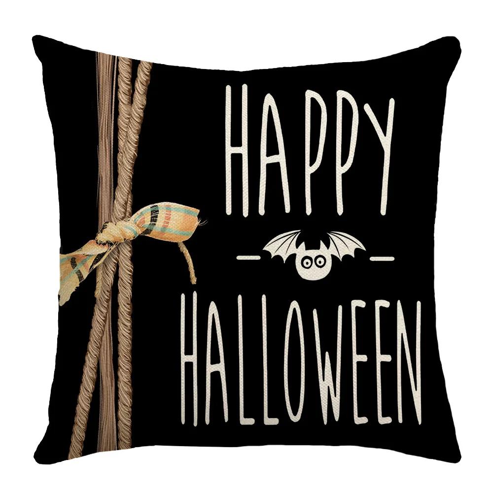 Pumpkin Ghost Print Pillowcase Halloween Decorations Couch Cushion Cover Home Decor Pillow Cover Cojines Decorativos Para Sofá