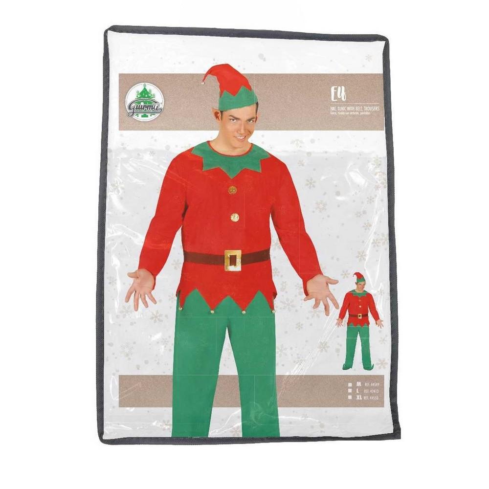 Fiestas Guirca Mens Elf Christmas Costume Set