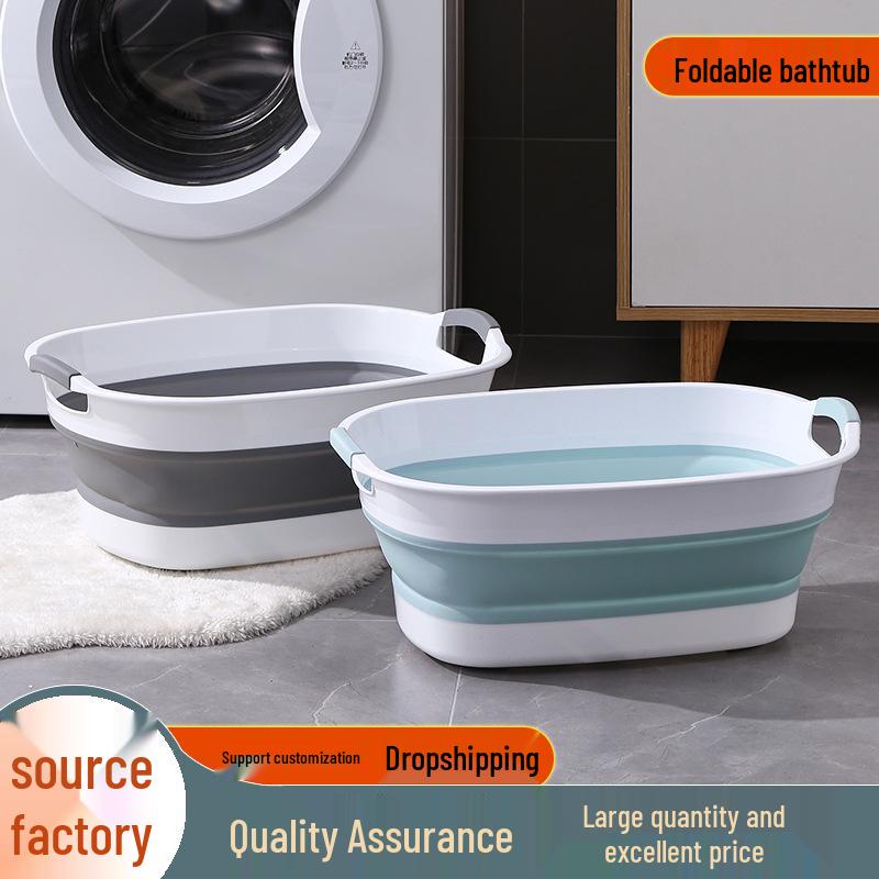 Premium Foldable Baby Bathtub: For 0-3 Year Olds, Sit or Lie, Rectangular Design