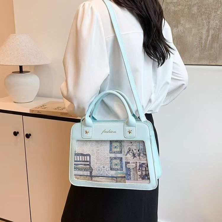 Handheld small bag women's new autumn and winter versatile shoulder messenger bag small square bag