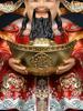 Buddha Statues of Wealth for Home, Resin Crafts, Shop Feng Shui Ornaments, Buddhist Worship, 12inch, 1PCs