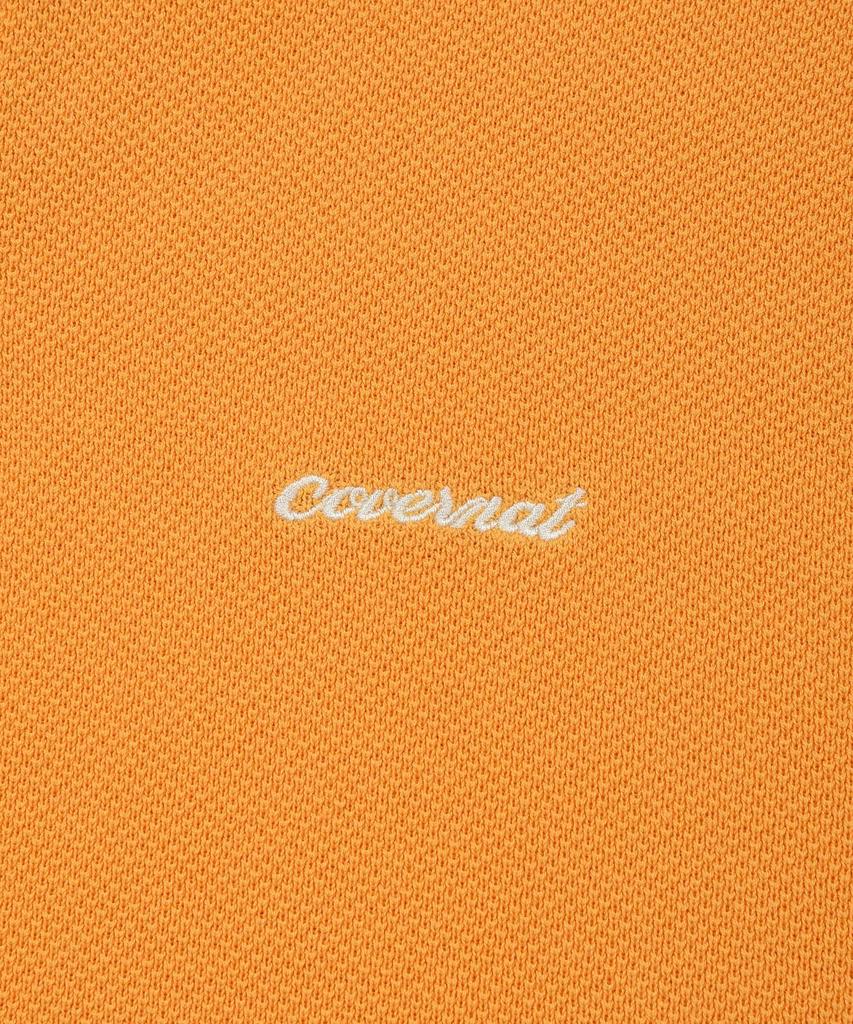 COVERNAT WOMAN Collared Half Knit Orange