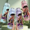 1PC Trendy Hip Hop Fashion Guy 750ml Color Plastic Sports Water Bottle Leakproof Flip Straw Lid Suitable for Sports Office Home Use