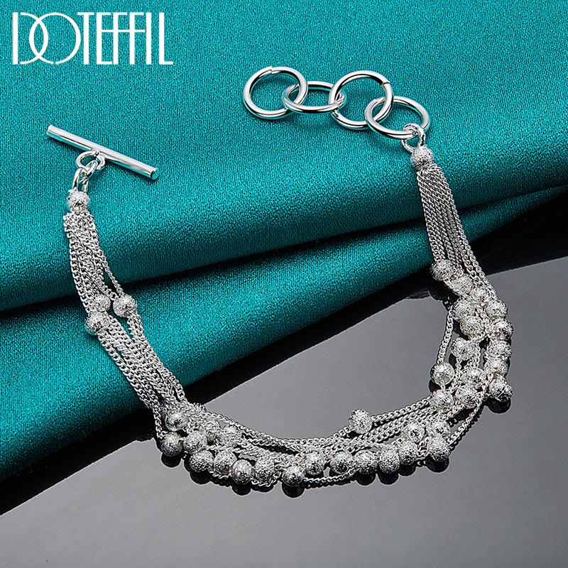 Grape Beads Bracelet Silver Romantic Jewelry