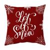 Christmas home decoration pillow cover Merry Christmas Snowman Christmas tree plaid printed cushion cover Sofa room decoration