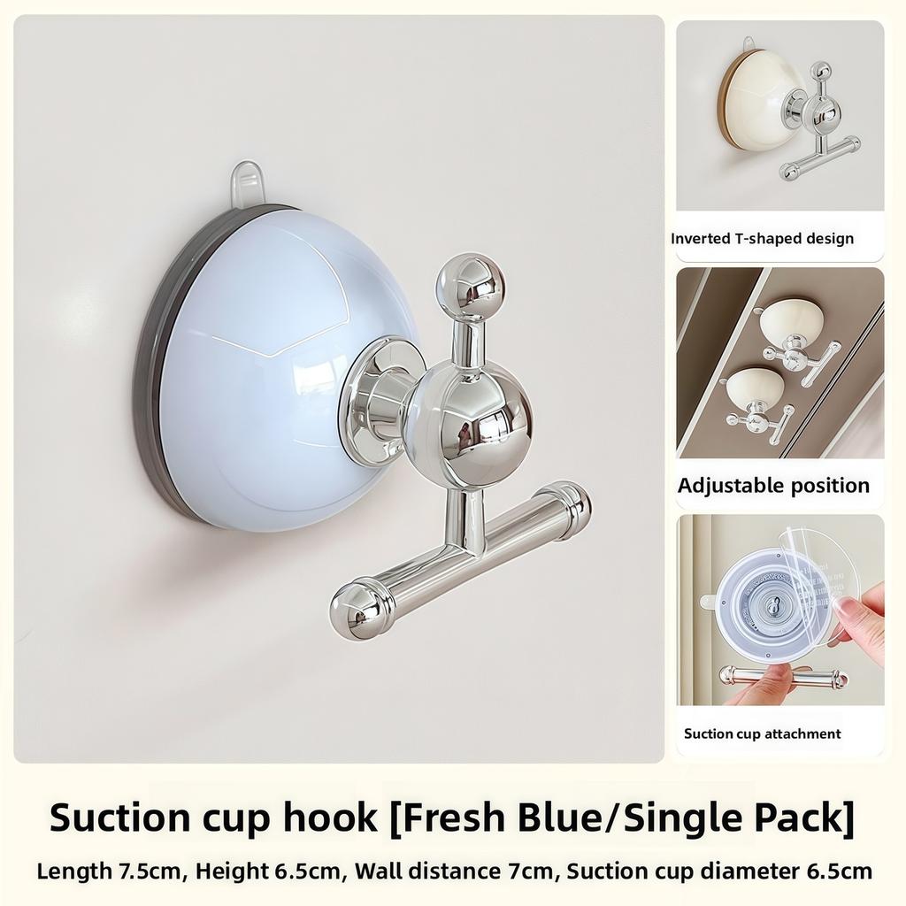 Dopamine Absorption Batoom Hook Wall Mounted Adhesive Coat Hook Entrance No Drilling Strong Load Bearing Kitchen/Bathroom Hook