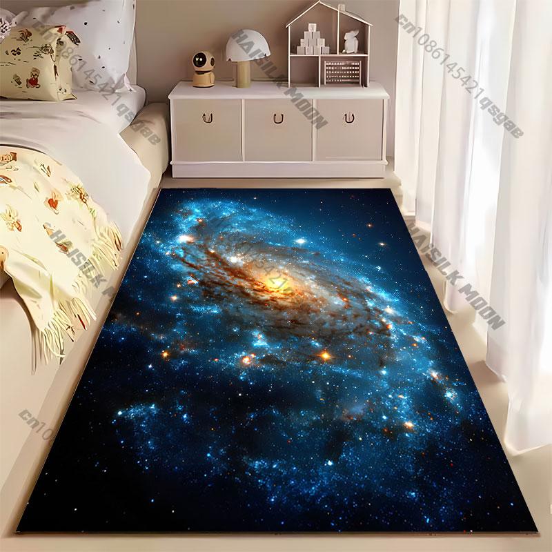 Vast Galaxy Cosmic Celestial Formation Carpet Yoga Living Room Room Decor Children's Crawling Mat Doormat Area Rug