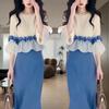 French Light Luxury Ruffle Top & Skirt Two-Piece Set – Trendy Spring Arrival for Girls