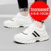 Elevator Shoes for Man Height Increase 8/10CM Luxury Sneaker Leather Men Hidden Heels Height Casual Leather Shoes Big Size 36-46