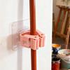 Wall Mounted Mop Organizer Holder Plastic Bathroom Wall Mounted Mop Clip Hook Bathroom Accessories
