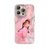 Skateboard Girl Chain for Apple 17 Feather Yarn Mobile Phone Case Iphone15promax Cute 16 Cartoon 14 Outside