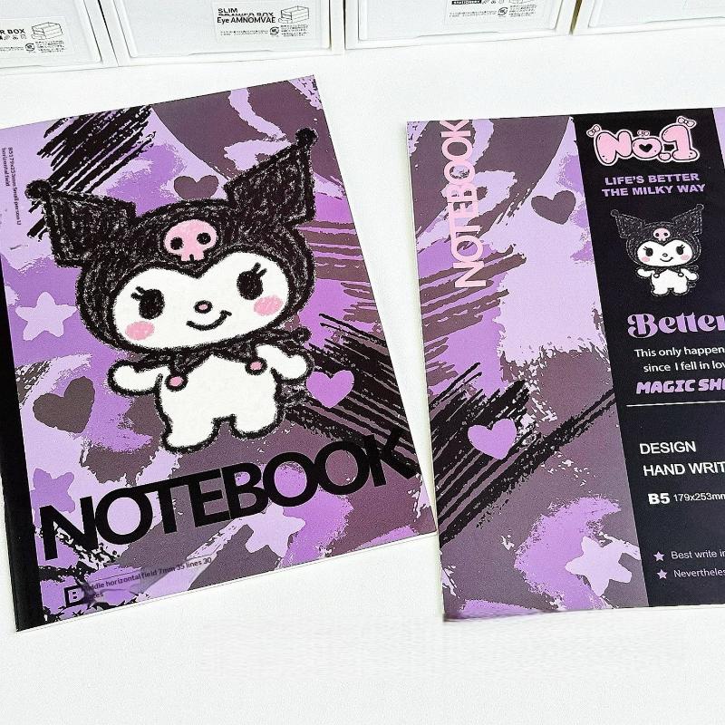 30 листов/книга Аниме Учебная книга Блокнот для рисования Акварель Sanrio Блокнот Подарок на день рождения ребенка Горизонтальный блокнот B5