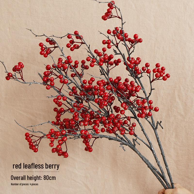 Bionic Dried Flowers: New Year Artificial Persimmon Bouquet, Living Room Decoration & Ornaments