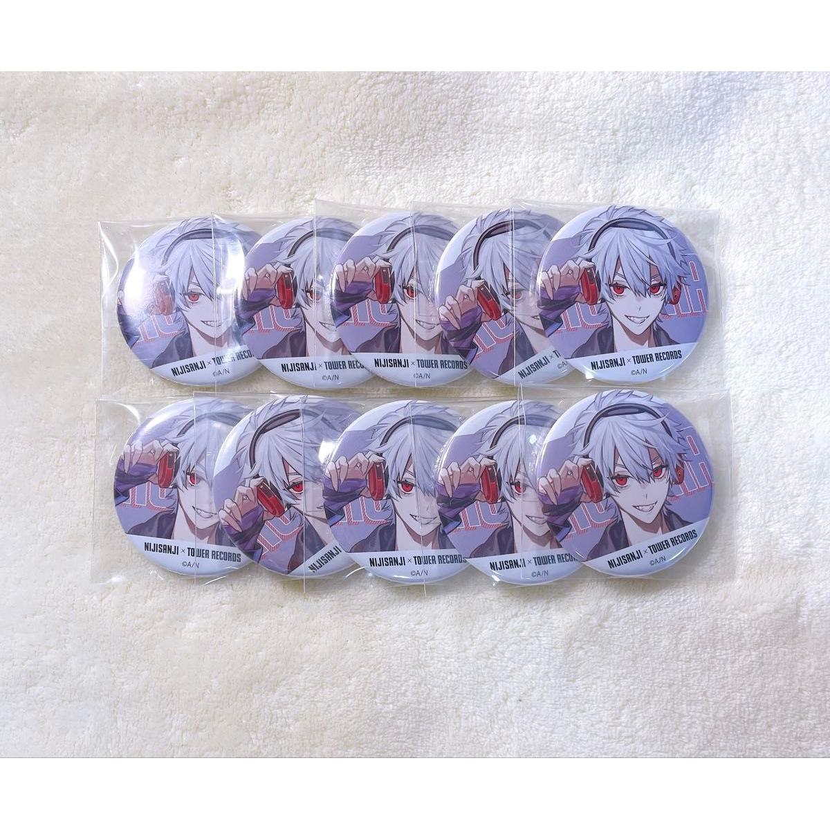 Used Nijisanji Kuzuha Tower Records Can Badge