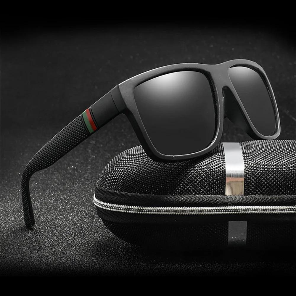 Retro Decorative Photochromic Square Sunglasses Women Men Uv400 Protection Fashion Wrap Sunglasses