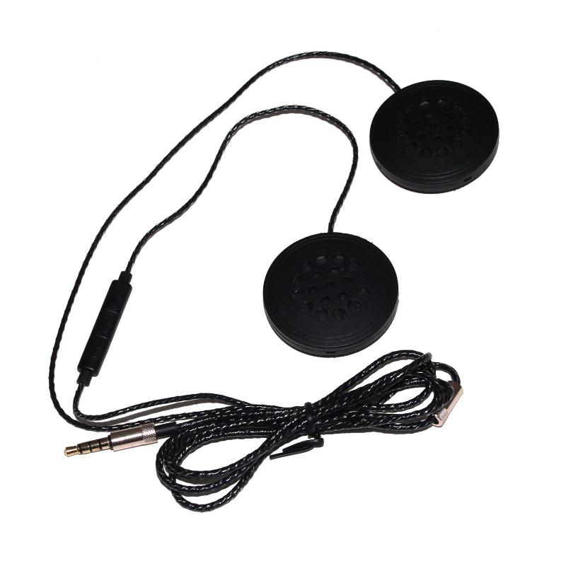Helmet Headset For Motorcycle 3.5mm Jack 120cm Cable IOS Android Support Clear Communication For Riding