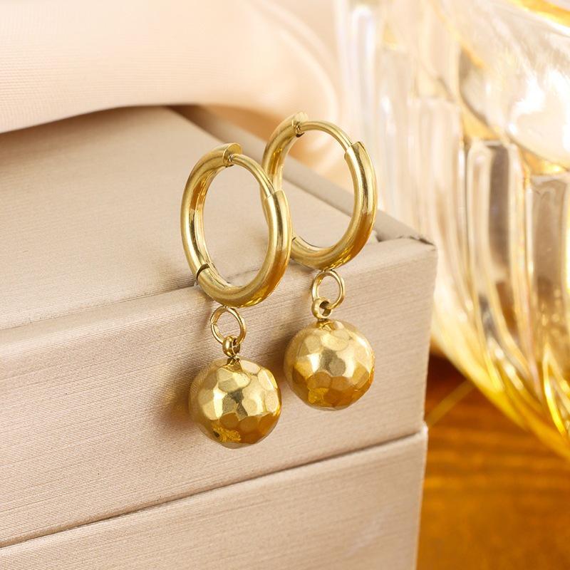 18K Gold Titanium Steel Geometric Ear Cuffs for Women - Non-Fading, Light Luxury Earrings