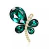 Emerald Butterfly Brooch Femininity Insect Brooch Niche Premium Pin Retro Suit Accessories