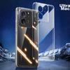 HotFire Phone Case for Xiaomi Redmi K60 Pro, Shockproof Silicone Upgraded Camera Lens Full Protection Frame - Transparent