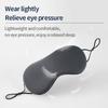 Korean Style Ice Silk Eye Mask Adjustable Warm Cool Dual Use Breathable Sleep Mask for Travel And Comfortable Light Blocking