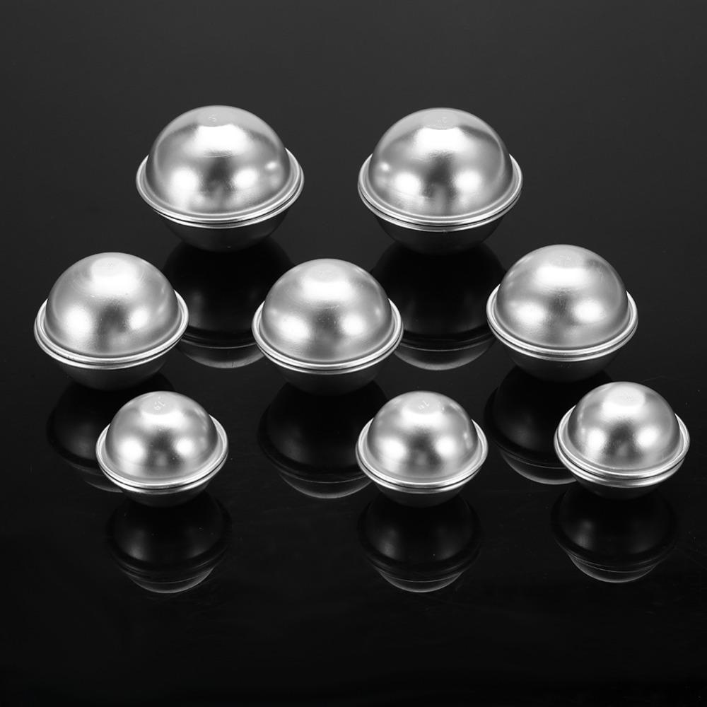 Ball Shape DIY Cake Mould Tools Silvery White Soap Making Molds Spa Crafts Making