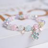 Korean Style Small Whale Popcorn Crystal Beaded Bracelet for Women and Students