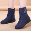 Winter Women Boots  New Ankle Boots For Women Winter Shoes Warm Fur Low Heel Flat Snow Boot Waterproof Anti -Slip Botas Mujer