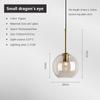 Modern Nordic Hanging Loft Glass Lustre Pendant Light Industrial Decor Lights Fixtures E27/E26 for Kitchen Restaurant Lamp