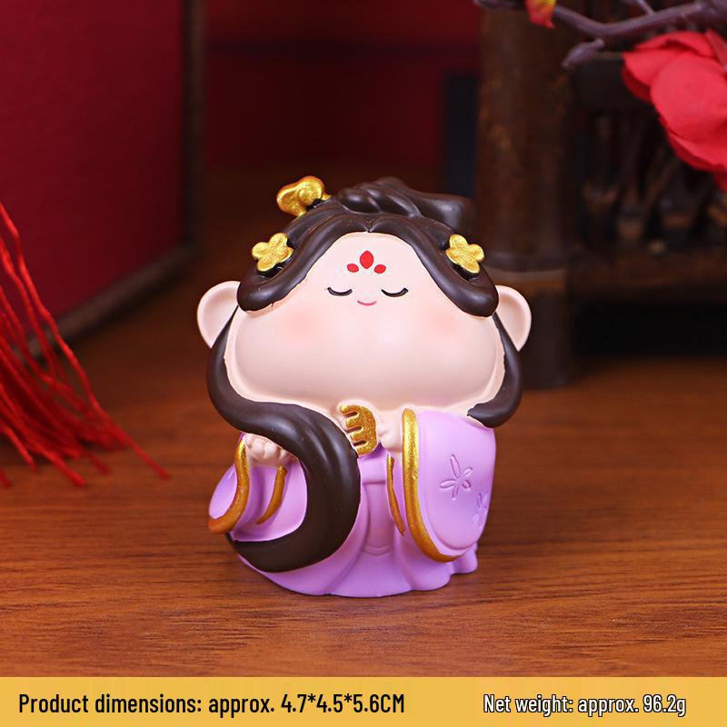 

2024 Five-Way God of Wealth Small Ornament for Home, Office, or Car Desk - Attracts Prosperity Original