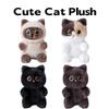 15cm Kawaii Schwarze Katze Plüschtier Kuscheltier Haustier Katze Plüschpuppe Siamkatze Kätzchen, Dreifarbige Katze Stofftier Spielzeug Kinder Geburtstag Weihnachtsgeschenk