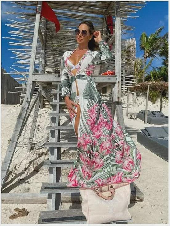 2025 Bohemian V-Neck Sleeveless Summer Dress