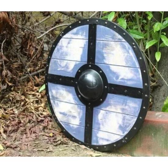 Handmade 24" Viking Round Battle Shield Medieval Knight Warrior Armor Wooden