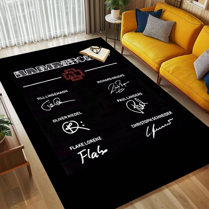 Rammstein Living Room Nonslip Area Rug Soft Carpet For Bedroom Game Playroom Sofa Office Home Decor Doormat Christmas Gift C9302218