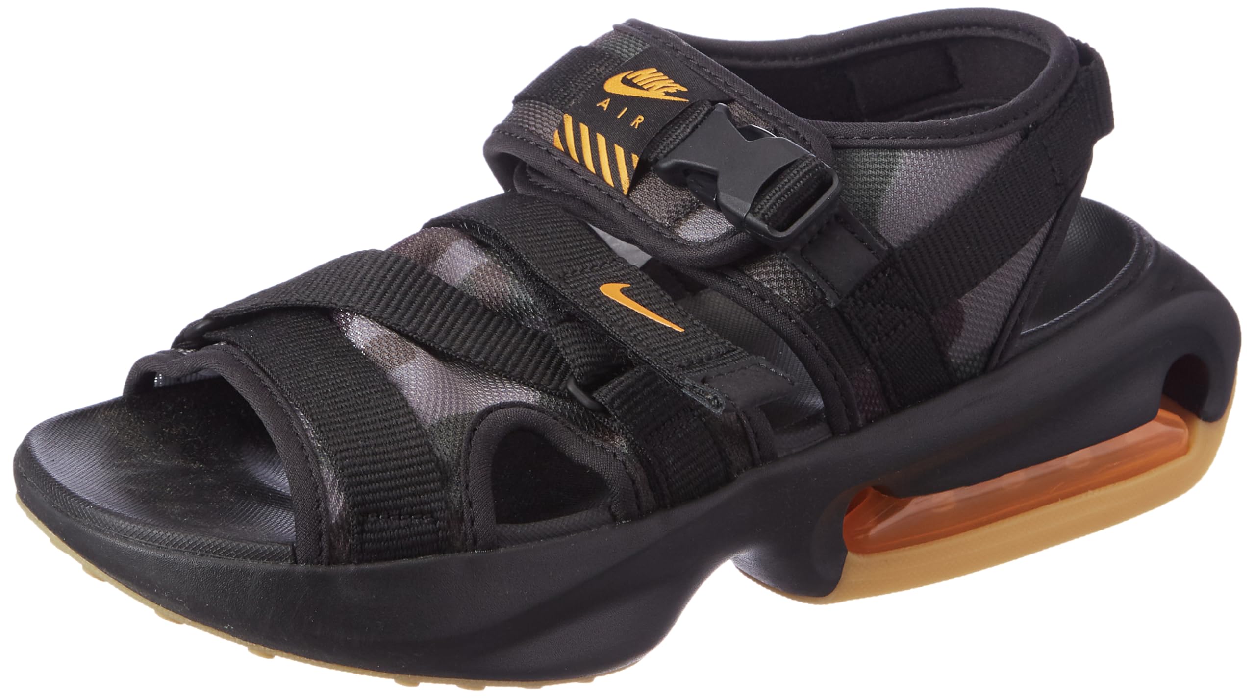

Air Max Sol Спортивный ремешок на танкетке Спортивные сандалии Светло-оранжевый Спортивная одежда Ремешок с пряжкой Липучка [Nike] Мужские FJ5446-010 Черный/Коричневый с оттенком жвачки/Хаки Карго/Яркий