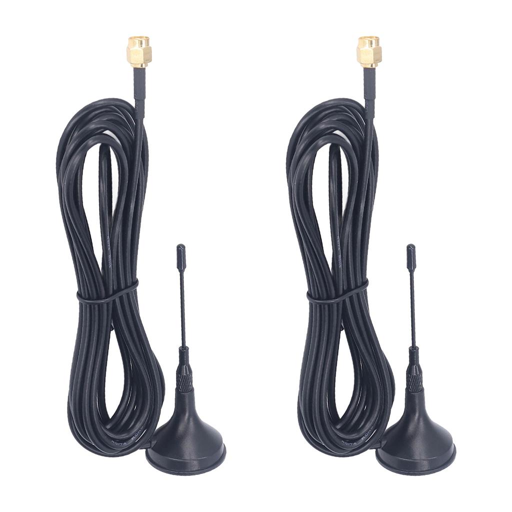 2Pcs Suction Cup Antenna GSM Mini Strong Magnetic SMA GPRS 2G 3G Signal Reception Transmission