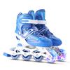 Verstellbare leuchtende Inlineskates mit leuchtenden Rollen für Kinder und Erwachsene für Mädchen und Jungen Männer und Frauen