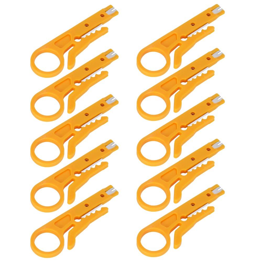 10Pcs Mini Crimping Pliers Multifunctional Cable Tool Complete Kit Network Tool  Cable Repair