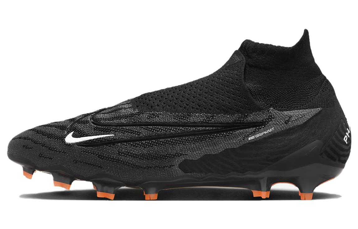Nike Gripknit Phantom Gx Elite Dynamic Fit Fg Black Dark Smoke Grey Total Orange DC9969-010 38.5