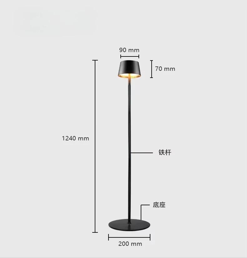 USB Rechargeable LED Table Lamp Touch Switch 3 Color Tempurture Dimmable Desk Lamp Modern Office Bar Restaurant Ambiance Light