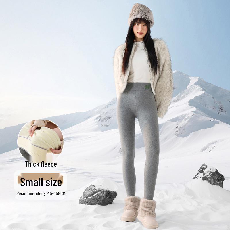 Women's Lambswool Cotton Pants - Autumn/Winter Thick Base Layer Plus Velvet, 2025 New Style Warm Tight Leggings.