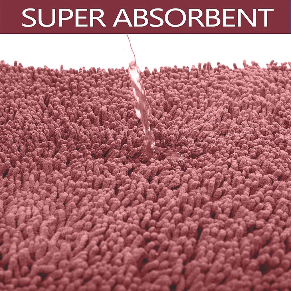 Badezimmermatte Wasseraufnahme Schnelltrocknend Weich Bequem Duschteppich Waschbar Hotel Badezimmer Tür Boden Teppich Zubehör