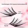 Large Capacity Mascara Book: Mixed Pack of Thin False Eyelash Strips & Individual Clusters for a Natural Look.