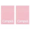 KOKUYO Campus Soft Ring Dot 40 B5 Set of 2 Notebook, Ruled, Sheets, Size, Pink, (SU-S111BT-PX2SET)