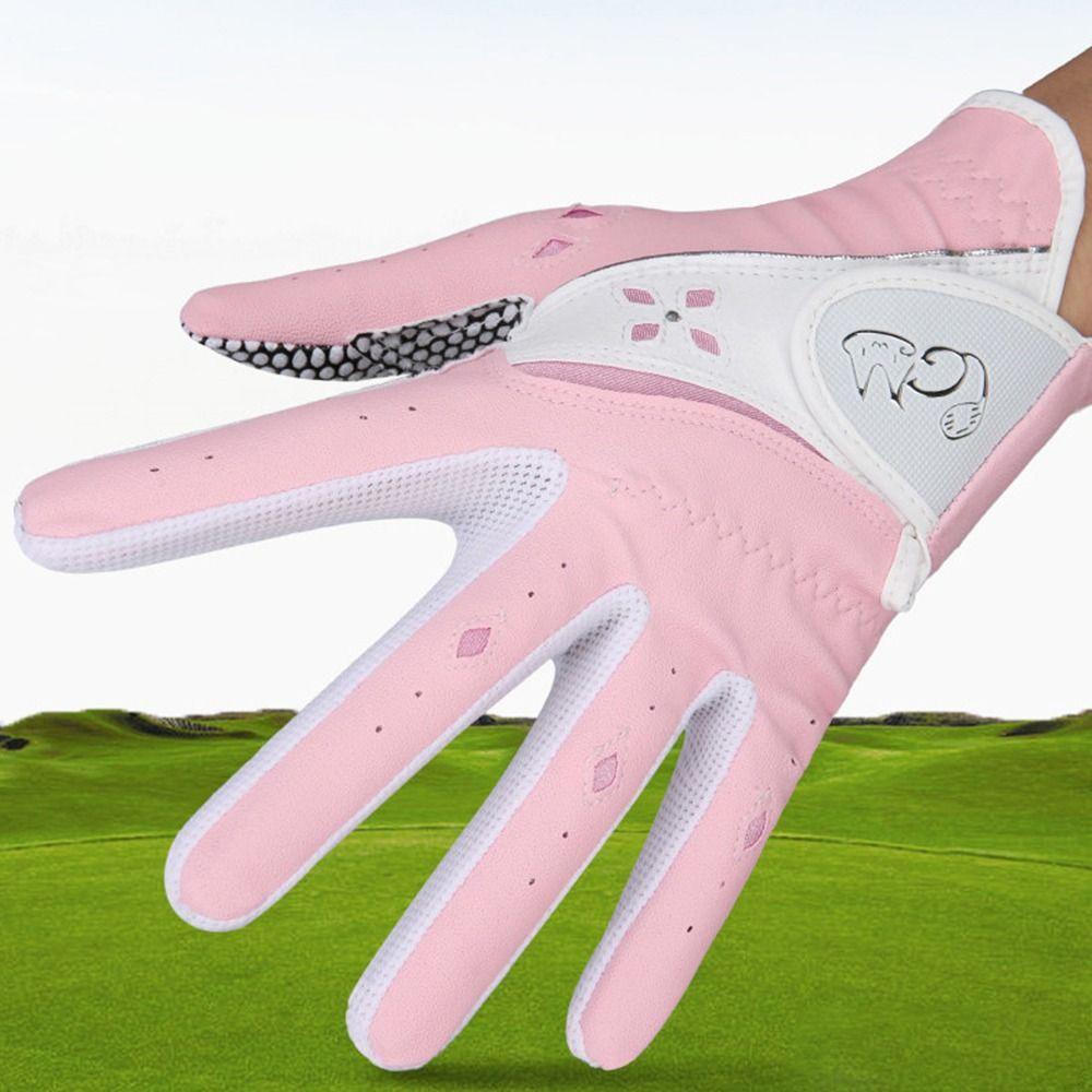 Comfortable PU Leather Golf Mittens Wear Resistant Outdoor Sports Gloves  Outdoor Sports
