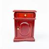 Dollhouse Mini Storage Nightstand Simulation Redwood Realistic Furniture 1Pcs for Doll House Collection Display