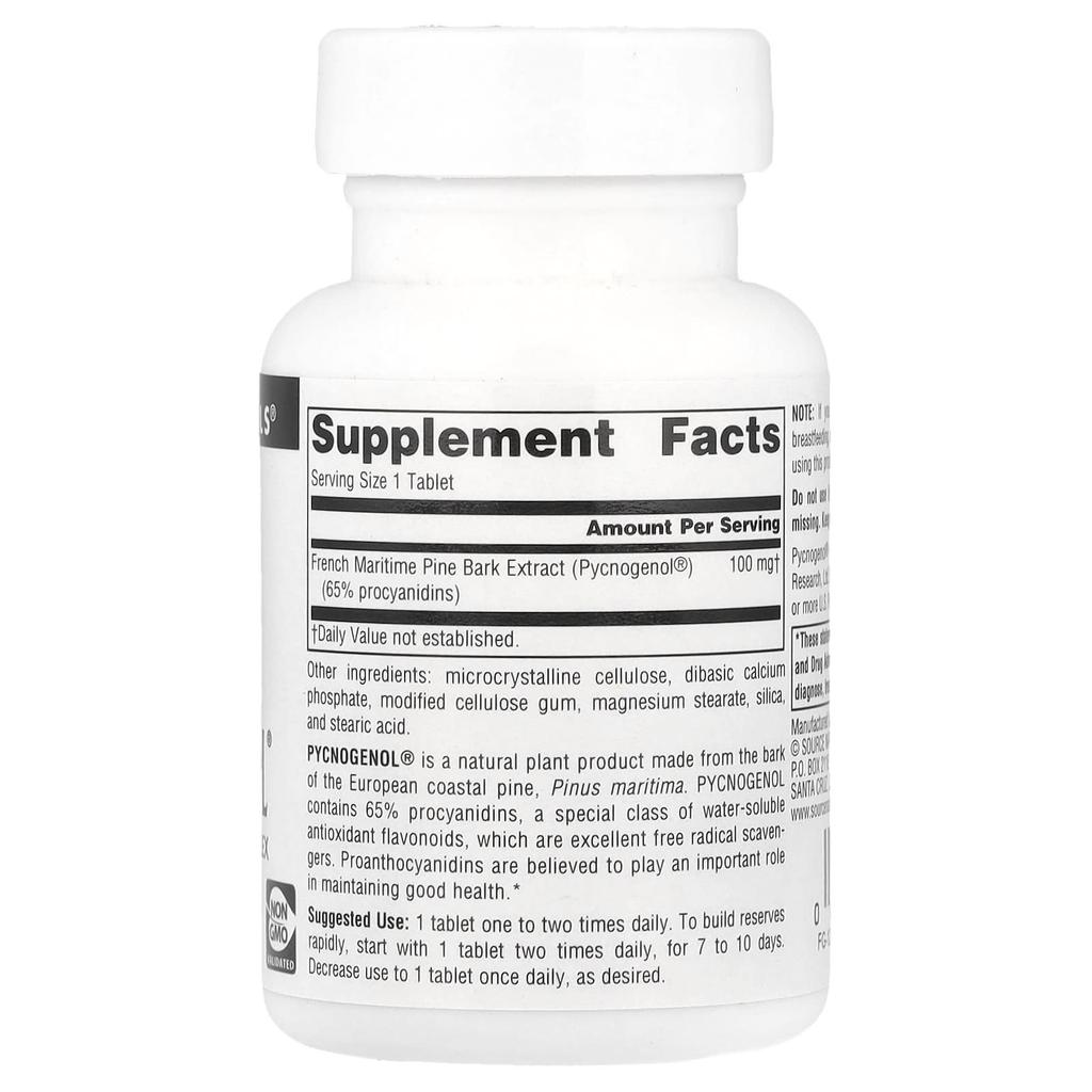 Pycnogenol®, 100Mg, 60 Tablets