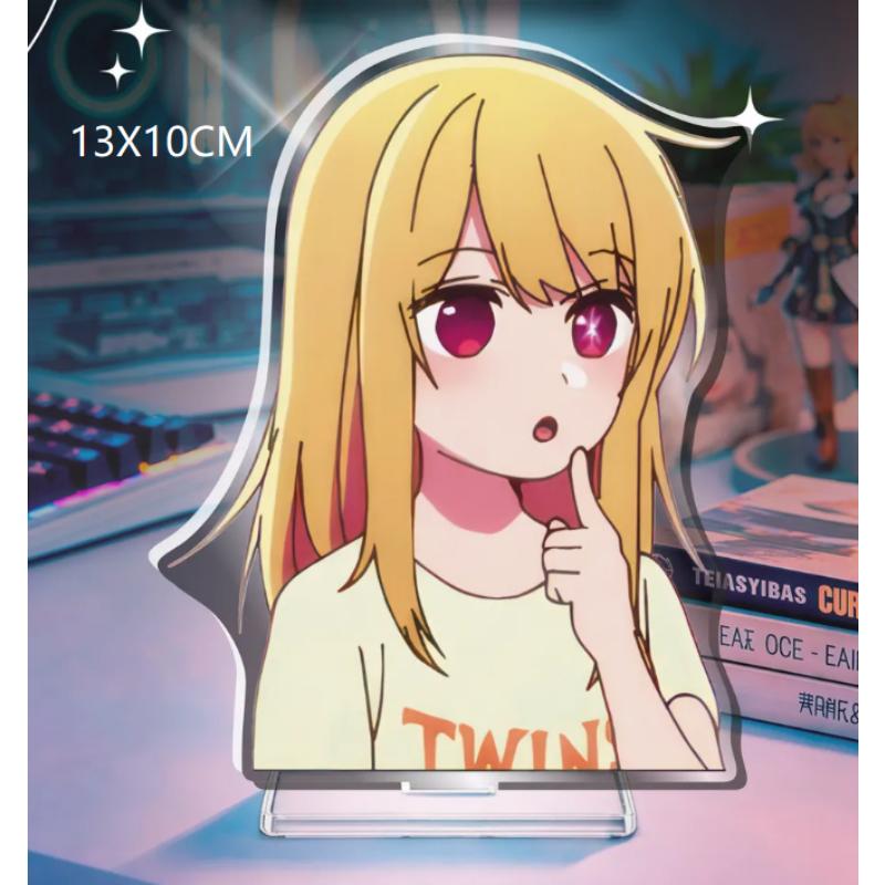 

13Cm Anime Acrylic Standing Sign for Oshi No Ko Ai Hoshino Aqua Akane Kurokawa Ruby Hoshino Acrylic Humanoid Desktop Ornament