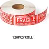 500 Pieces/roll, 1x3 Inches, Fragile Stickers, Handle Caution Warning Stickers, Packaging and Transportation, Adhesive Stickers, Transportation Labels