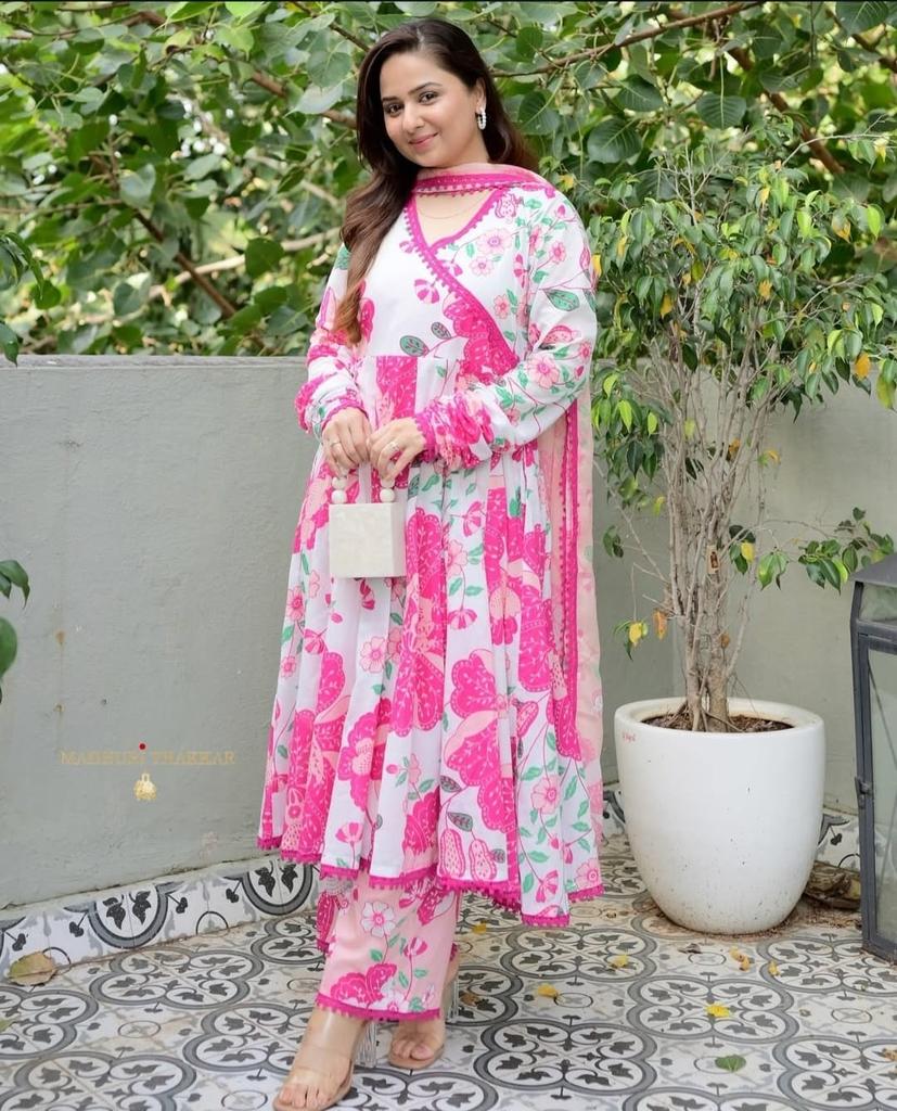 Indian Women Designer Kurta Pant Dupatta Set Bollywood Top Tunic Salwar Suit Kurti Dress