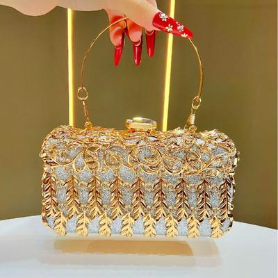 Dinner Bag, Luxurious Banquet Bag, High-end Bag, Dress, Bridesmaid Bag, Diamond-encrusted Handbag